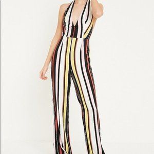 Striped Halter Jumpsuit
